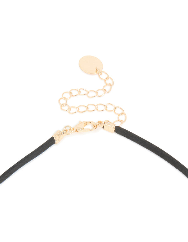 Stone Large Pendant Cord Necklace