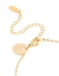 Waterproof Gold Plated Stainless Steel Cubic Zirconia Capricorn Zodiac Sign Bracelet - link has visual effect only