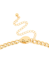 Waterproof Gold Plated Stainless Steel Organic Pendant Necklace - link has visual effect only