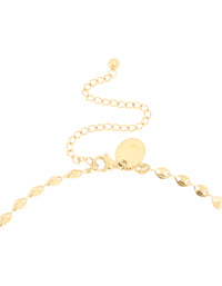Waterproof Gold Plated Stainless Steel Marina Chain Y-Necklace - link has visual effect only