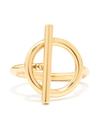 Waterproof Gold Plated Stainless Steel Skinny T&O Ring - link has visual effect only
