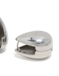 Waterproof Stainless Steel Oval Front & Back Hoop Earrings - link has visual effect only