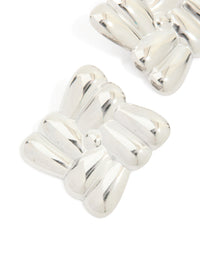 Waterproof Stainless Steel Cross Over Stud Earrings - link has visual effect only