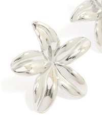 Waterproof Stainless Steel Small 5-Petal Flower Earrings - link has visual effect only