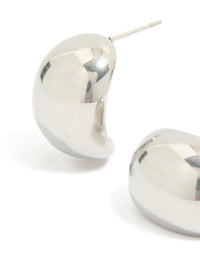 Waterproof Stainless Steel Small Cave Stud Earrings - link has visual effect only