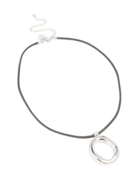 Waterproof Stainless Steel Organic Pendant Cord Necklace - link has visual effect only