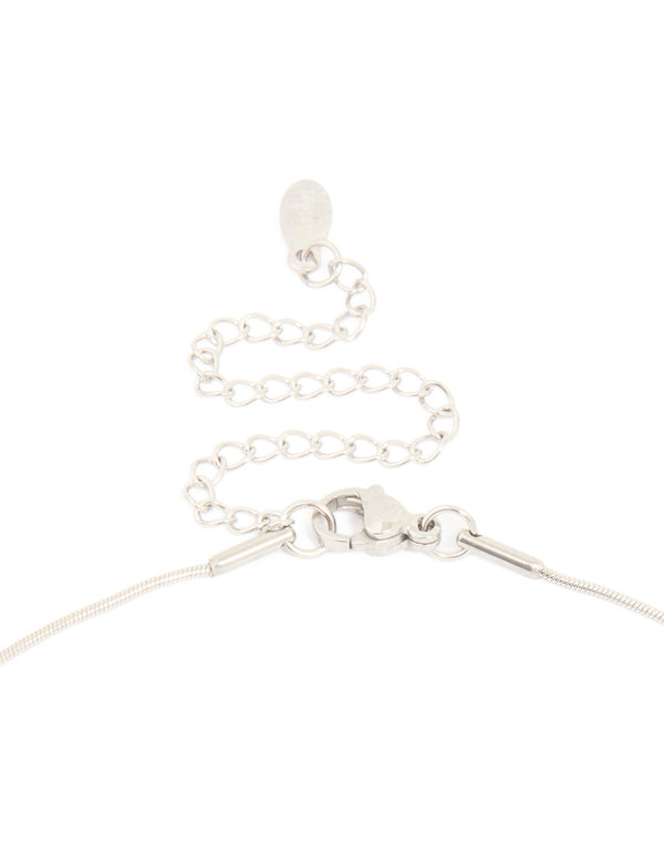 Waterproof Stainless Steel U-Shape Pendant Necklace