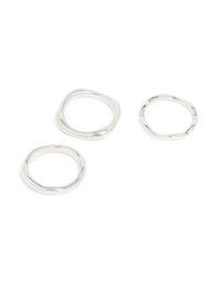 Waterproof Stainless Steel Organic Rings 3-Pack - link has visual effect only