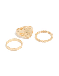 Gold Mary & Bubble Rings 3-Pack - link has visual effect only
