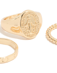 Gold Mary & Bubble Rings 3-Pack - link has visual effect only