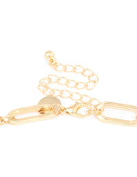 Gold Pearl & Multicoloured Diamantes Long Necklace - link has visual effect only