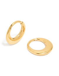 Gold Plated Surgical Seamless Graduating Hoop Earrings - link has visual effect only
