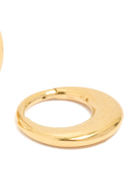 Gold Plated Surgical Seamless Graduating Hoop Earrings - link has visual effect only