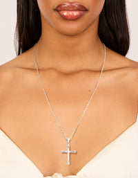 Waterproof Stainless Steel Large Cross Pendant Necklace - link has visual effect only
