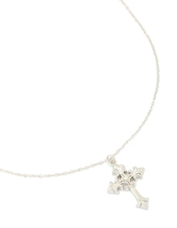 Waterproof Stainless Steel Gothic Cross Necklace - link has visual effect only