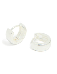 Sterling Silver Chubby Huggie Earrings - link has visual effect only