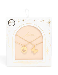 Waterproof Gold Plated Stainless Steel BFF Butterfly Layered Necklace - link has visual effect only