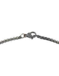 Mens Waterproof Black Coated Metal Stainless Steel Smooth Cross Pendant Necklace - link has visual effect only