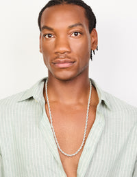 Mens Waterproof Stainless Steel Large Twist Chain Necklace - link has visual effect only