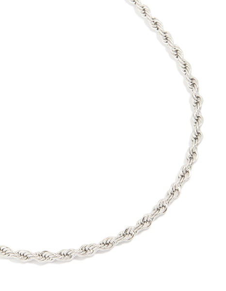 Mens Waterproof Stainless Steel Large Twist Chain Necklace - Lovisa