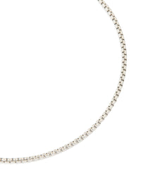 Mens Waterproof Stainless Steel Mini Box Chain Necklace - link has visual effect only