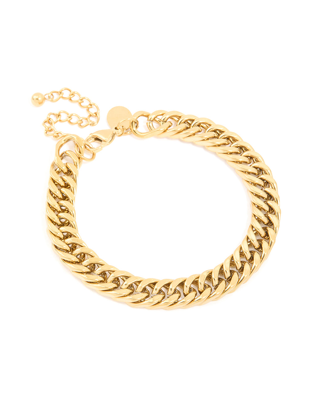Mens Waterproof Gold Plated Stainless Steel Large Miami Cuban Link Bracelet