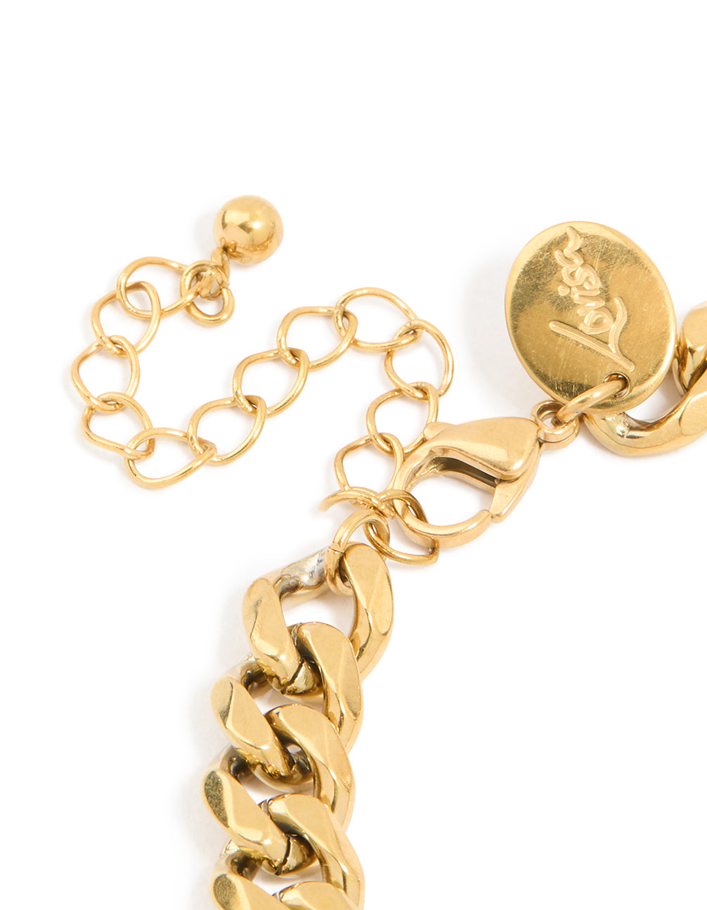 Mens Waterproof Gold Plated Stainless Steel Small Miami Cuban Link Bracelet