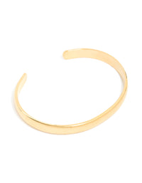 Waterproof Rose Gold Plated Stainless Steel Round Wrist Cuff - link has visual effect only