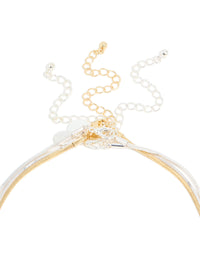Mixed Metal Plated Thin Snake Chain Layered Necklace - link has visual effect only