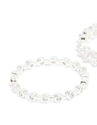 Silver Plated Dainty Cubic Zirconia Stacking Rings 2-Pack - link has visual effect only