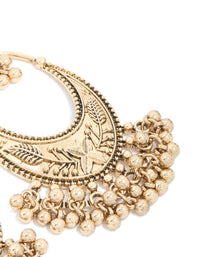 Antique Gold Statement Drop Earrings - link has visual effect only