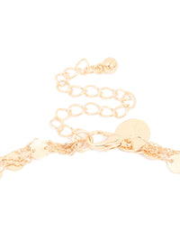 Gold Boho Layered Necklace - link has visual effect only