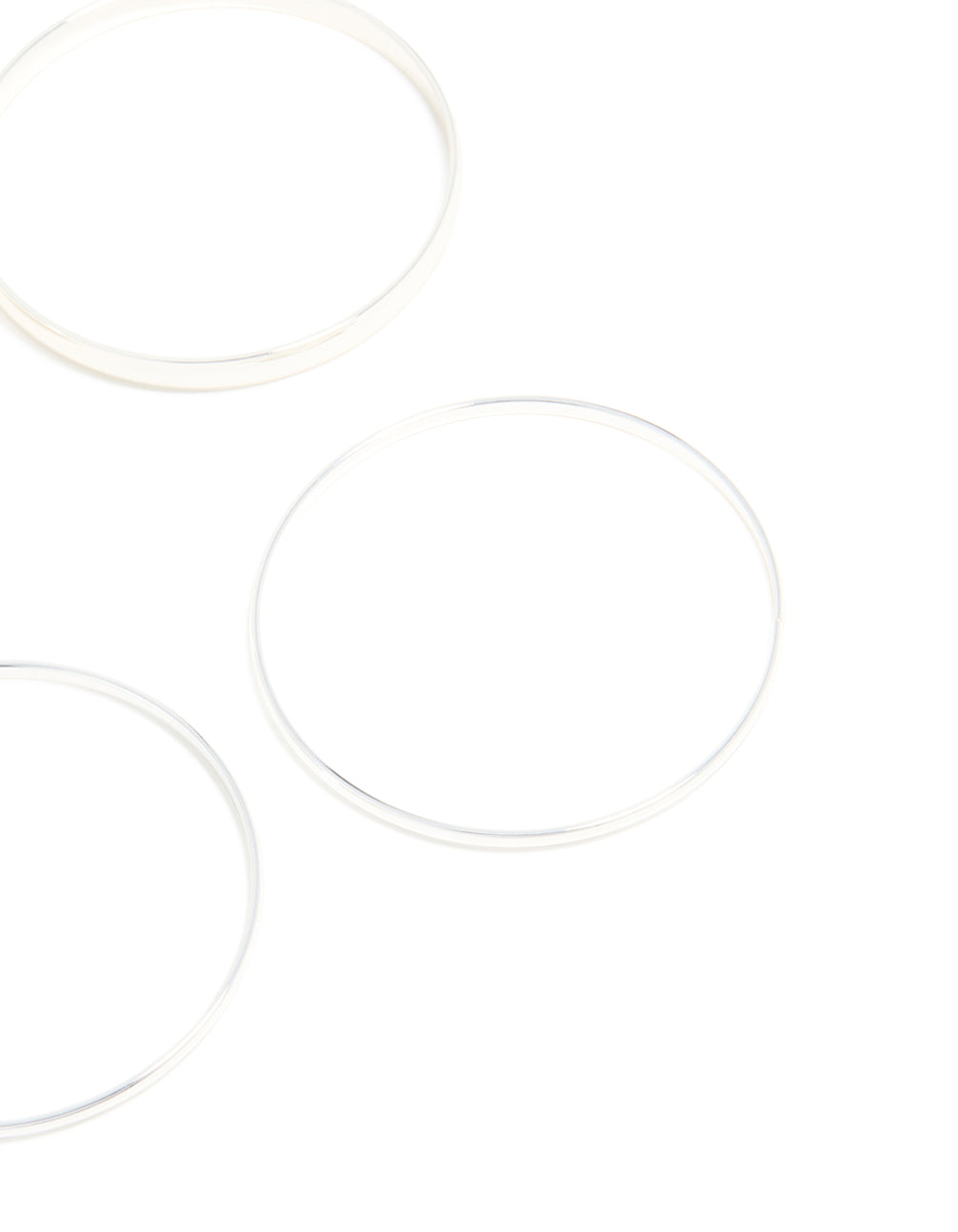 Silver Thick & Thin Bangles 4-Pack