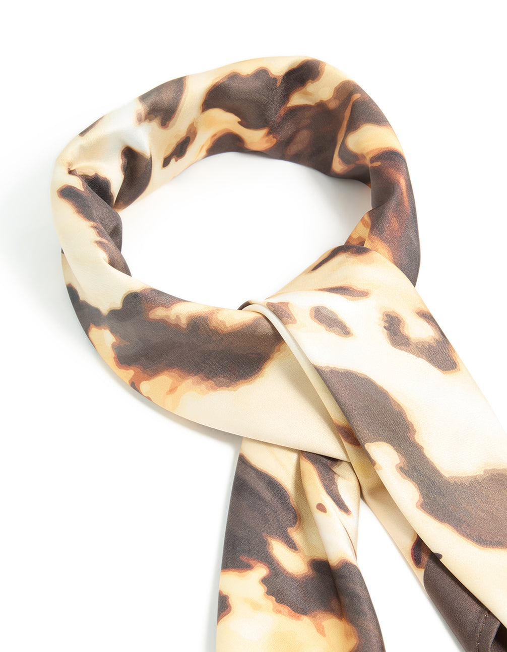 Blurred Leopard Print Fabric Scarf