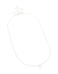 Waterproof Stainless Steel Mini Bubble Letter H Necklace - link has visual effect only