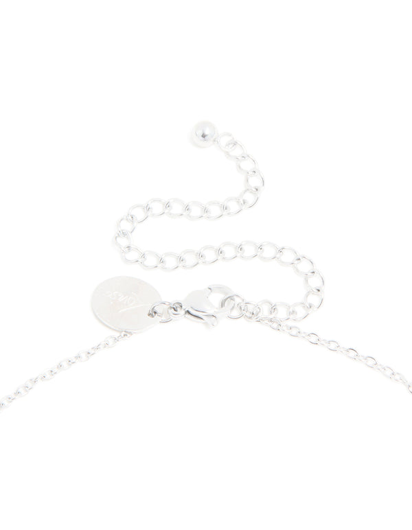 Waterproof Stainless Steel Mini Bubble Letter U Necklace