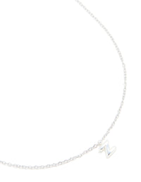Waterproof Stainless Steel Mini Bubble Letter Z Necklace - link has visual effect only
