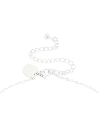 Waterproof Stainless Steel Mini Bubble Letter V Necklace - Lovisa