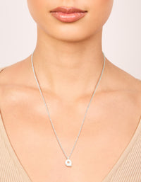 Waterproof Stainless Steel Mini Bubble Letter Q Necklace - link has visual effect only