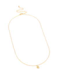 Waterproof Gold Plated Stainless Steel Mini Bubble Letter Q Necklace - link has visual effect only