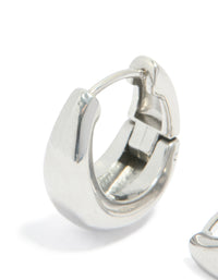 Surgical Steel Bold Oval Hoop Earrings - link has visual effect only