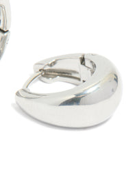 Surgical Steel Bold Oval Hoop Earrings - link has visual effect only