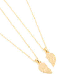 Gold Plated Daughter & Mother Necklaces 2-Pack - link has visual effect only