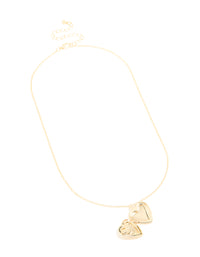 Gold Plated Heart 'Love You' Locket Necklace - link has visual effect only