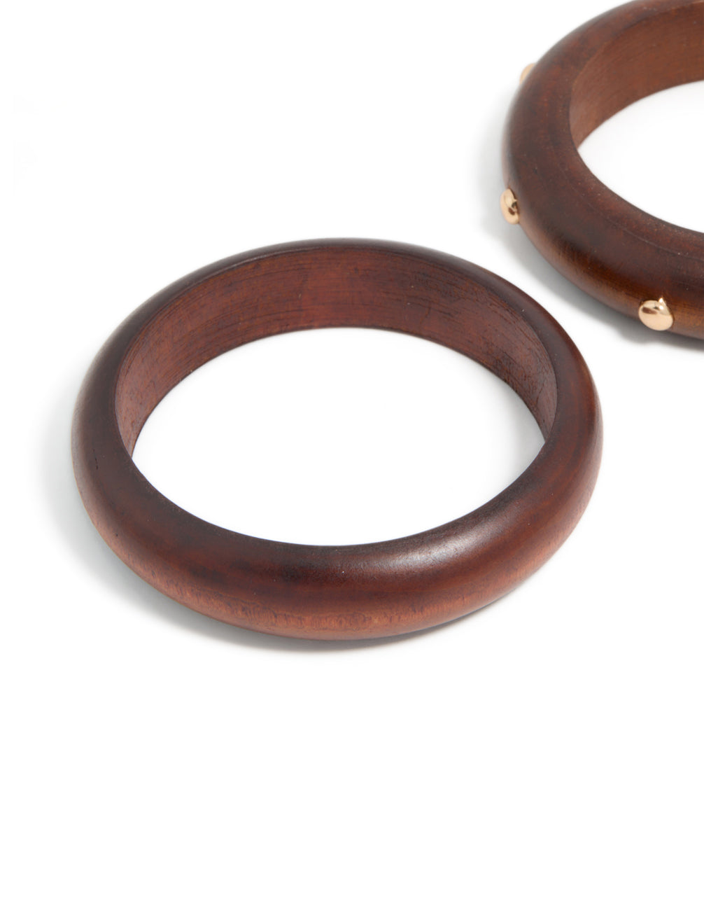 Wooden Studded Bangles 2-Pack