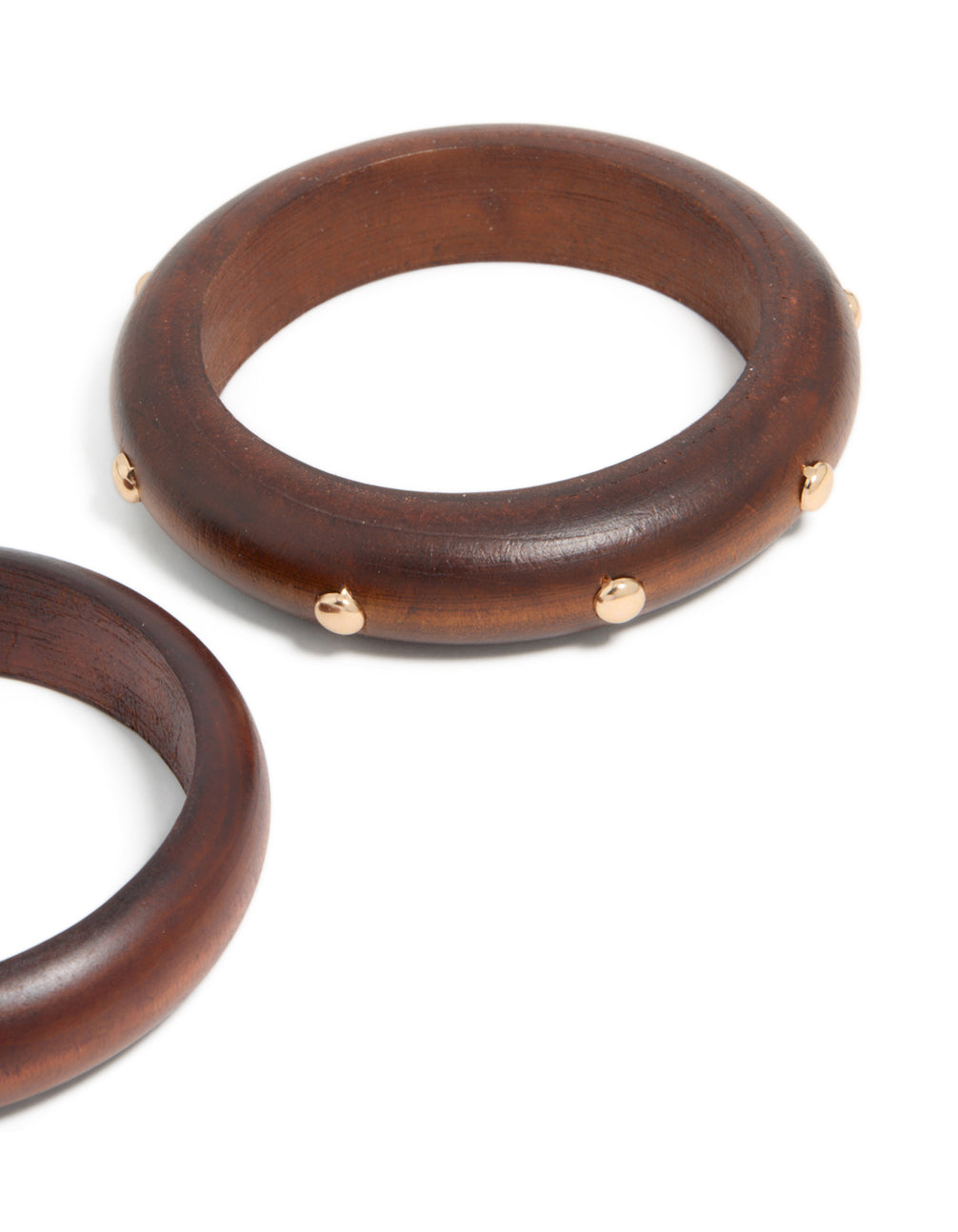 Wooden Studded Bangles 2-Pack