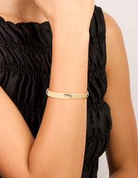 Gold Plated Classic Thick Toggle Bracelet - link has visual effect only