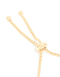Gold Plated Classic Thick Toggle Bracelet - link has visual effect only