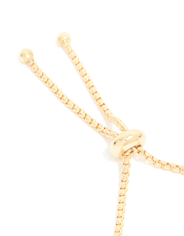 Gold Plated Classic Thick Toggle Bracelet