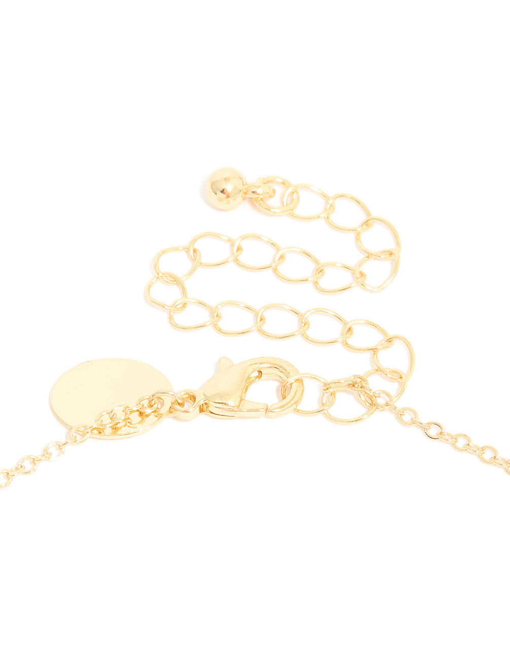 Gold Plated Brass Cubic Zirconia Pavé Heart Necklace